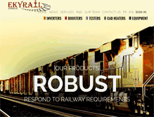 Tablet Screenshot of ekyrail.com